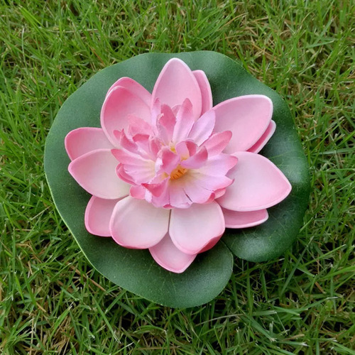 - Nenúfar Flutuante Artificial Eva Lotus Pond, 5 Unidades