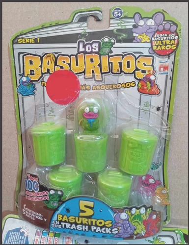 Basuritos Trash Pack Serie 1 Son 5 Figuras Con Bote (10 Pza)