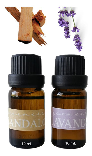 Aceite Esencial 2pzs Sandalo Lavanda Difusor Aroma Holistico