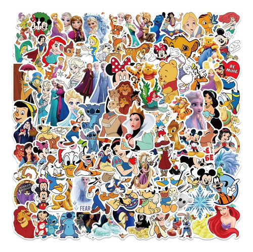 Caricatura Animada A Escoger Variado 50 Calcomanía Stickers 