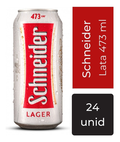 Cerveza Schneider Rubia Lata 473ml Pack X24 Mp Drinks