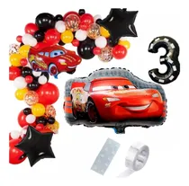 Comprar Pack De Globos De Cars , Arco De Globos 58 Artículos 