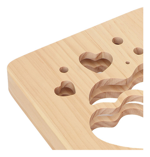 J Madera Led 3d Con Forma De Corazón Hueco For San Valentín,