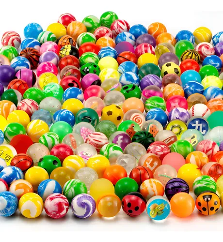 Set De 4 Pelotas Elásticas Con Muñequera – Baloncesto, Fútbol, Béisbol Y Tenis, Diseño Neón De 6 Cm, Para Niños Y Adultos