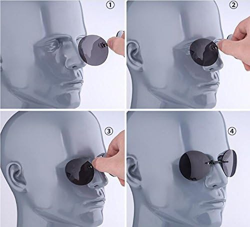 Retro Clip Redondo En Gafas De Nariz Matrix Morpheus Movie G