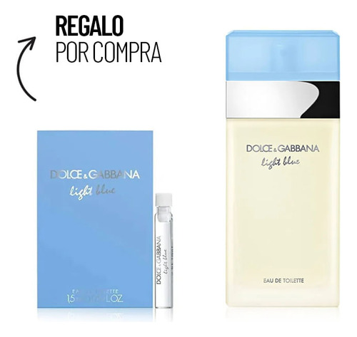 Set Perfume Mujer Dolce & Gabanna Light Blue Edt 100 Ml + Li