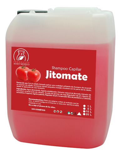  Shampoo Capilar De Jitomate 20 Litros