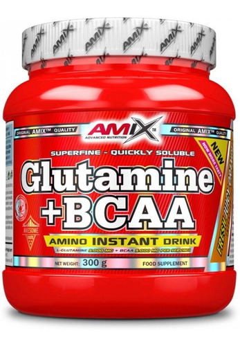 Aminoácidos Amix Glutamina + Bcaa 300 G