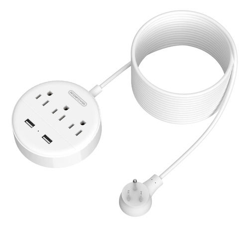 Ntonpower - Cable De Extension De 25 Pies, Regleta De Alimen