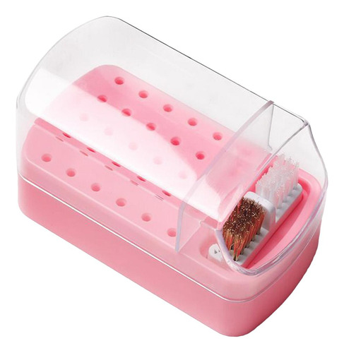 2 Portabrocas Para Uñas, Salón Ligero Con Tapa