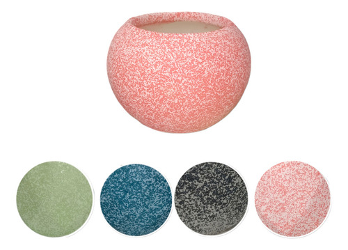 Maceteros De Ceramica Armoniosos Colores Y Formas Pack De 4 Color Variado Macetero