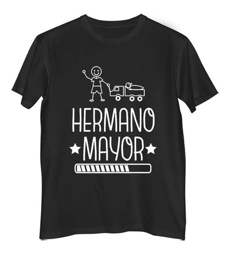 Remera Hombre Color Hermano Mayor Cargando En Proceso