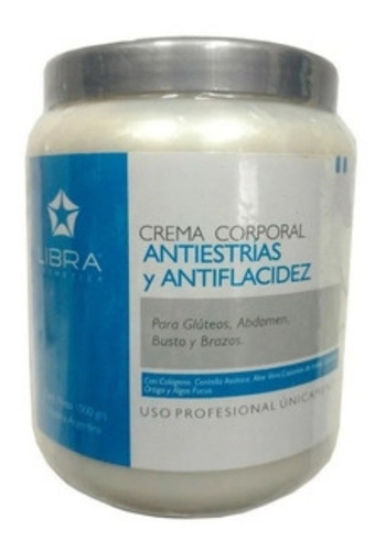 Libra Crema Antiestrias Y Flacidez Con Colageno X 1 Kg