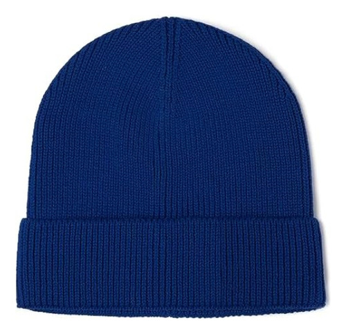 Gorro Con Puños Algodón Hombres Y Mujeres 100% Algodón (azul