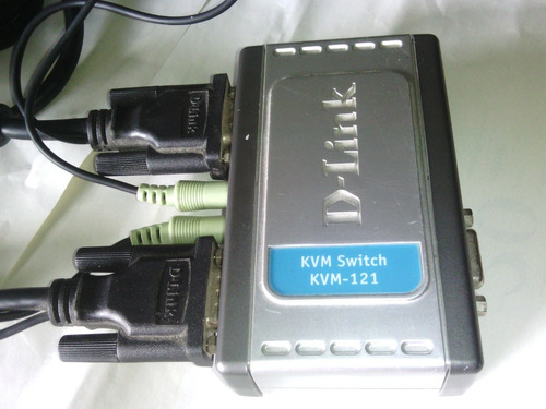 D-link Kvm Switch / Kvm-121 2 Ports Ps/2 Con Cables