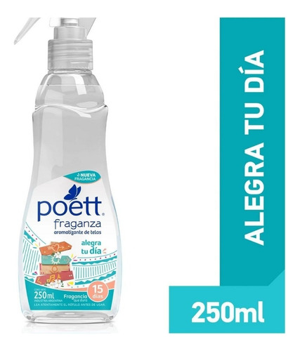 Fragancia Aromatizante De Telas Poett Alegra Tu Día - 250ml