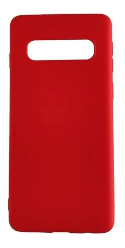 Carcasa Para Samsung Galaxy S10 Plus Slim Marca Cofolk Color Roja