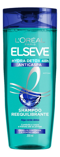 Shampoo L'oréal Paris Elseve Hydra-detox Anti-caspa 200ml