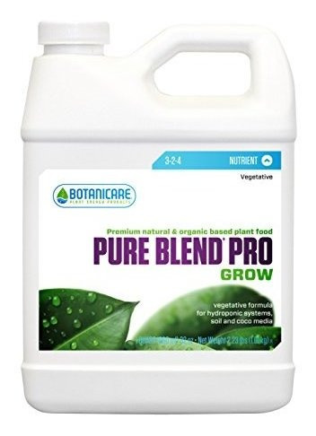 Botanicare Pure Blend Pro Grow Fórmula 3-2-4  960 Ml