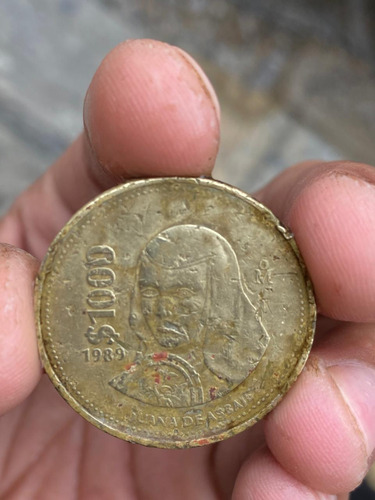 Moneda De $1000 Juana De Asbaje De 1989. Real.