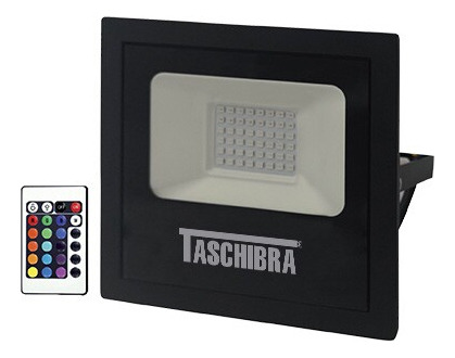 Refletor Led Slim 20w Rgb Ip65 Taschibra