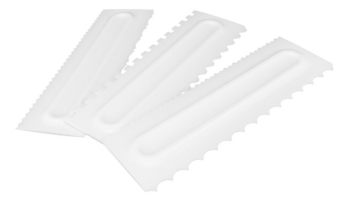 D Juego De 3 Espátulas De Plástico For Modelar Tartas Con
