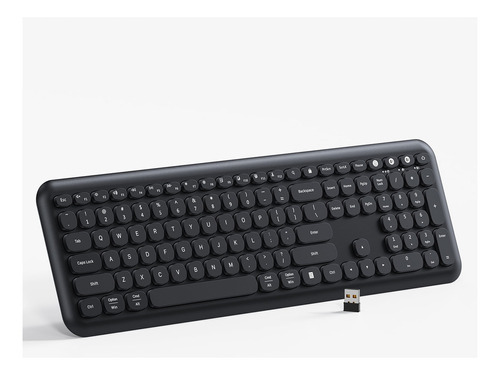 Teclado Bluetooth Recargable 2.4g Multidispositivo Color del teclado Negro Idioma Inglés US