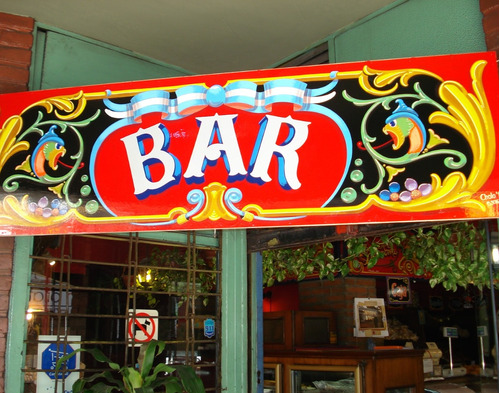 Fileteado Porteño. Carteleria, Objetos