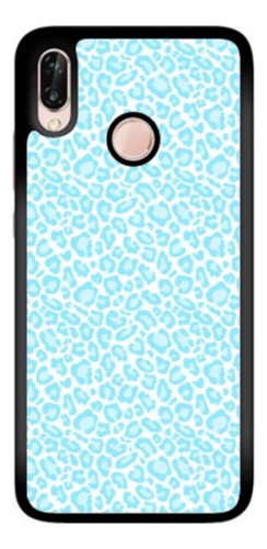 Funda Protector Para Huawei Animal Print Azul Blanco Huawei Honor X8 B