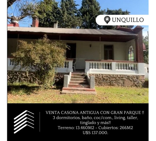 Casona Con Gran Parque Unquillo