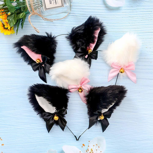 Cosplay Girl Plush Furry Cat Ears Headband Cosplay Accessori