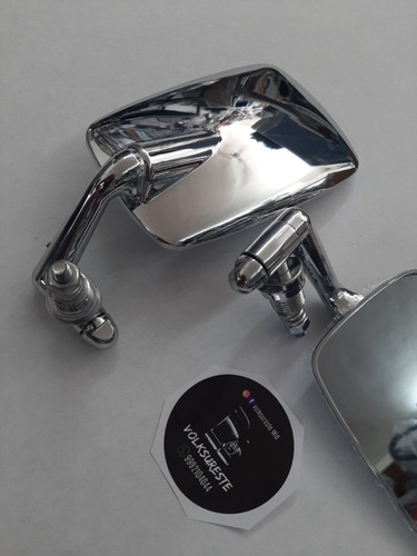 Espejos Vocho Cromo Calidad Tipo Original Par Carcasa Plast.