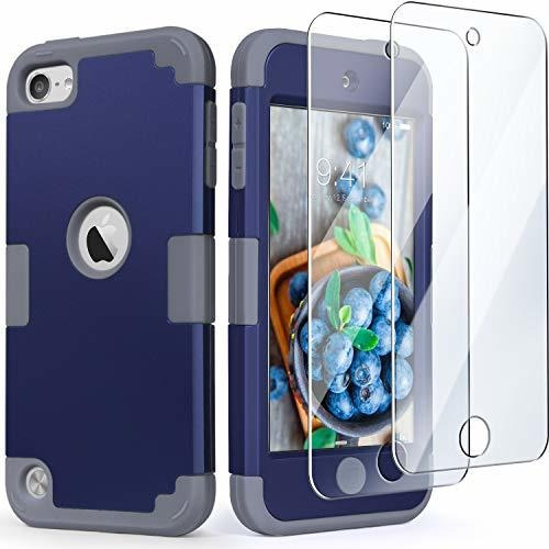 iPod Touch Armor Case With 2 Screen Protectors, Idweel 3 In 