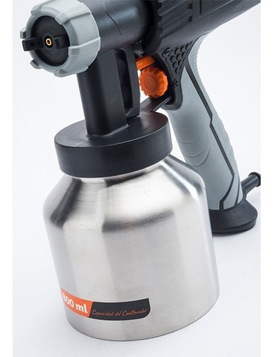 Imagen 5 de 9 de Equipo Pistola Pintar Daewoo 500w Pico Bronce Tasa Metalica