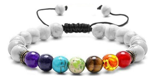 Pulsera Hombre Mujer Pulsera 7 Chakras Piedras Naturales