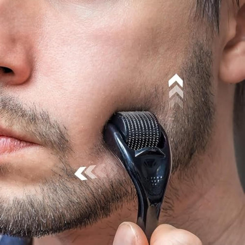 Rodillo Derma Para Barba Y Cabello Facial, Rodillo