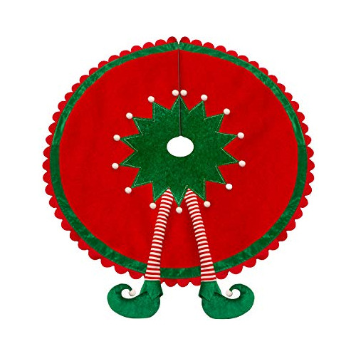 Falda De Árbol De Navidad Piernas Deliciosas, Borde On...