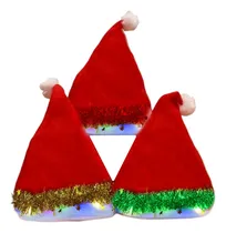 Comprar Gorros Navideño Led Gorro De Papá Noel Gorros Fiesta Navidad