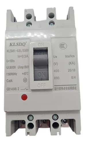 comprar Interruptor Termomagnético 63 Amper Caja Moldeada 3 Polos