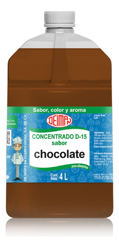 Concentrado Saborizante Sabor Chocolate Deiman 4 L