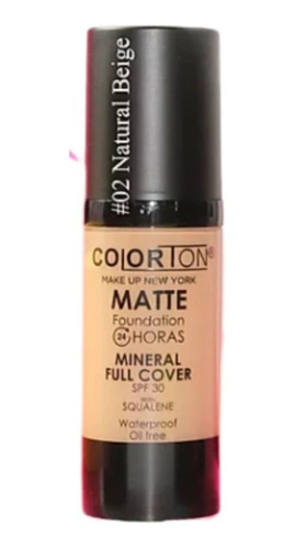 Maquillaje Líquido Colorton 02 Naturale Beige De Mujer 30ml