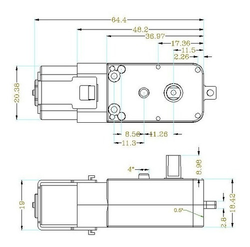 Imagen 3 de 6 de Motor Robotica Dc Con Cables 3v A 6v Caja Reductora Arduino
