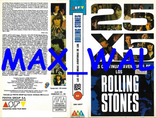 Rolling Stones 25 X 5 Vhs Original 1989