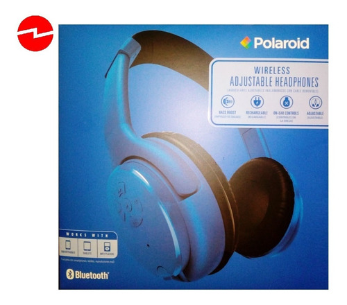 Audifono Bluetooth Ajustable Azul/negro Polaroid Color Negro