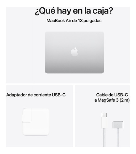 Macbook Air De 13 Chip M4 512 gb Ssd - Color Plata Color Plata