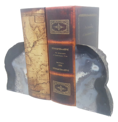 Sujeta Libros De Agata Gris Mod. Grey002