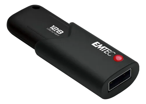 comprar Unidade Flash Emtec Click Secure B120 Usb 3.2 128 Gb - Softw