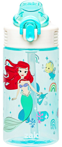 Zak Designs Botella Diseño De Minecraft, Plástico 16 Y 25 Oz Princesa Disney (ariel Y Jasmine) 16 Onza