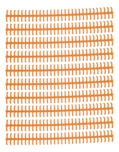 Anillos De Encuadernación De Plástico Naranja, 10 Unidades,