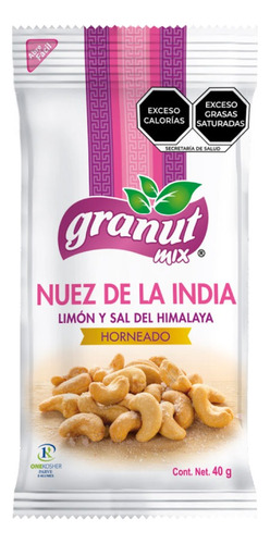 Nuez De La India Salada 40g Granut Mix (12 Piezas)